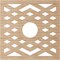 Ekena Millwork Chevron Wood Fretwork Pierced Ceiling Medallion, Alder, 26"OD x 6 3/4"ID x 1/4"T CMWP26X26X0250CHAL - alternate 3